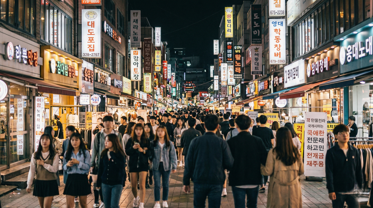 My First Night Walking Through Seoul
