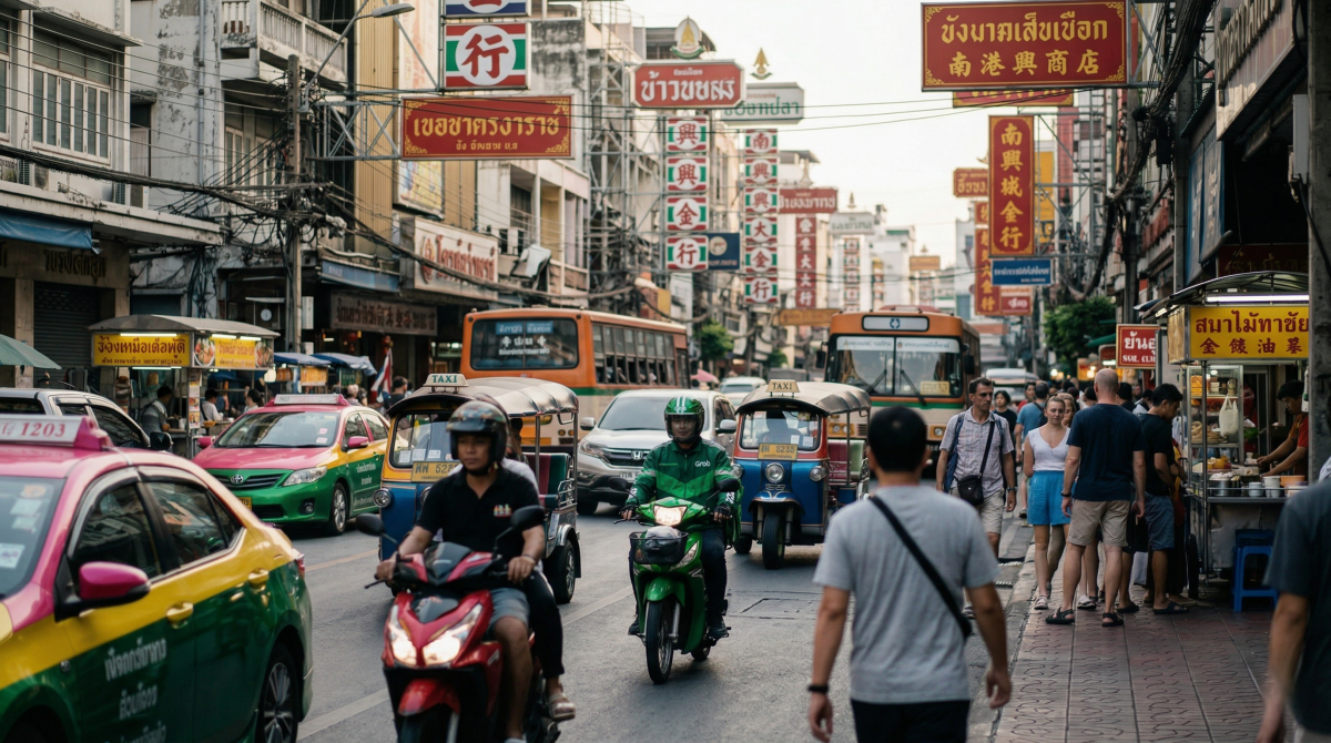Getting Around Bangkok (Grab, Walking, and Bikes)